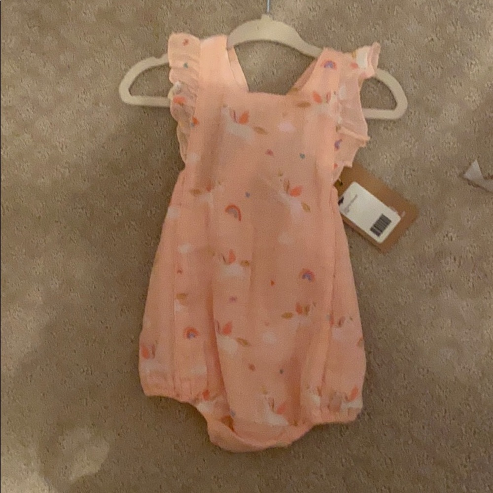Baby girl unicorn romper/onesie
